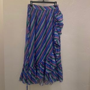 Zimmermann Frill Wrap Midi Skirt